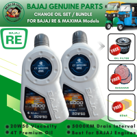 BAJAJ CT Special 20W50 Engine Oil with Mahle Filter for 3-Wheelers - High-Quality 4T Performance