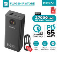 Romoss PEA27S 27000mAh Power Bank 65W/30W Super Capacity Two-way Fast Charging Powerbank heavy duty power banks original Brand Outdoor powerBank for Mobile Phone and 3C Digital Product Charging