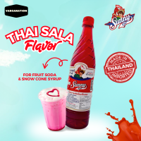 Sunny Boy Premium Thai Sala Flavor Syrup for Fruit Soda & Snow Cone - 710ml Bottle - Imported from Thailand