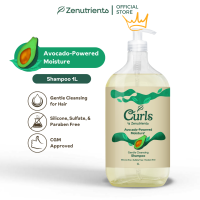 Curls by Zenutrients Avocado & Tea Tree Clarifying Shampoo - 150ml 250ml 500ml 1L (Curl Define Organic & CGM)
