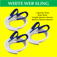 Mago 2-3-5 Tons Regular White Web Sling 2-3-4-5-6 Meters Polyester Lifting Belt