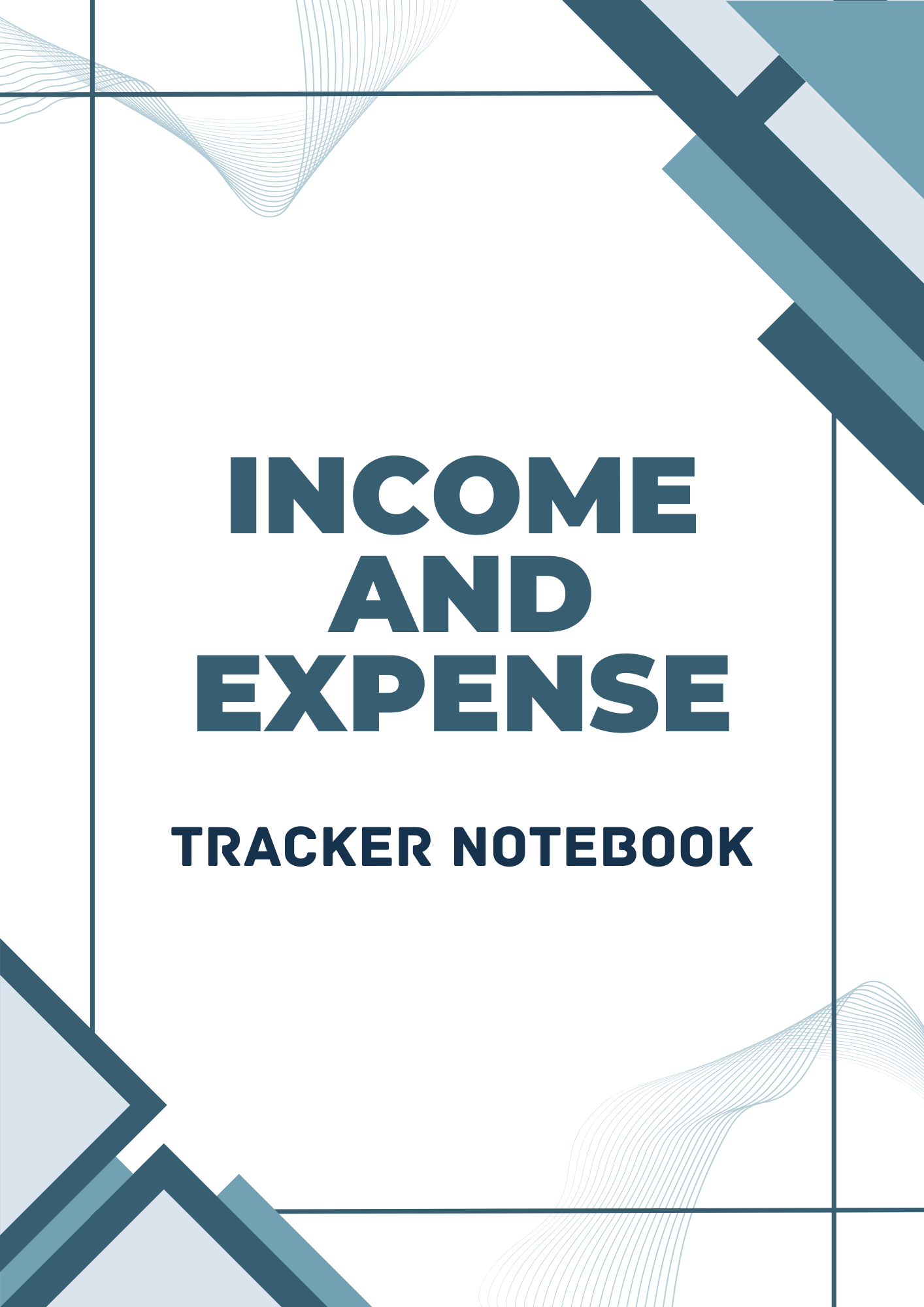 JM Creatink Income and Expenses Tracker Record Notebook Wire Bind 100 Pages