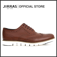 JIRRAS Men Wingtip Oxford Shoes Genuine Leather Filipino Handcraft Choco Brown Abraham