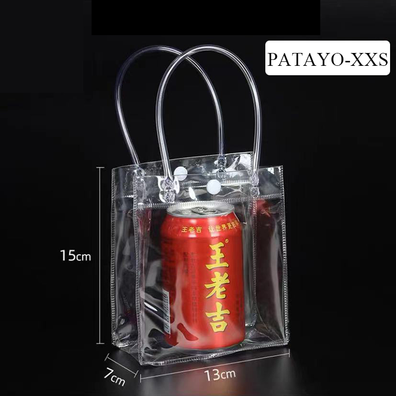 PVC/ Plastic Transparent Bag/ Transparent Tote handbag gift Clear bag gift packaging bag
