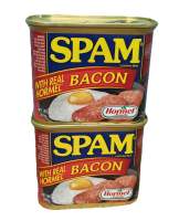 SPAM Luncheon Meat - BACON Flavor - Hormel Foods (pack of 2 pieces x 340 grams)