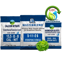 HYDROPONICS  FORMULA 5-11-26 Bundle pack 1kg with Calcium Nitrate 1kg and Magnesium sulfate 500grams MASTERBLEND PREMIUM WATER SOLUBLE BLEND