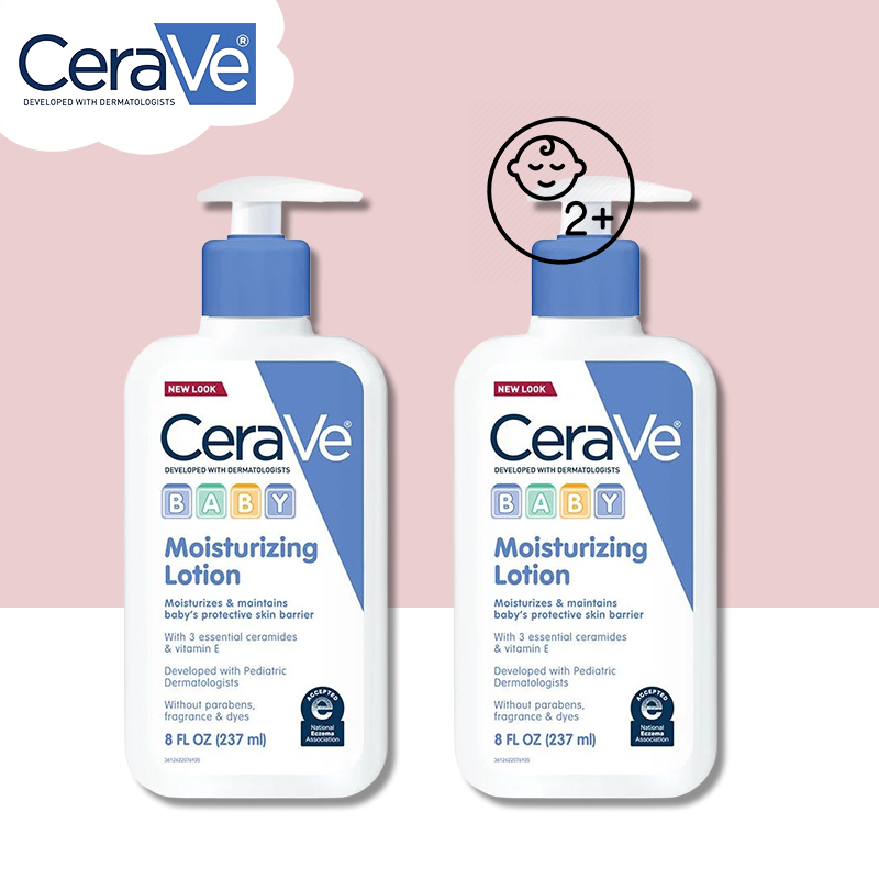 CeraVe Baby Moisturizing Lotion with 3 Ceramides & VitaminE Moisturizing Cream Paraben Free&Fragrance
