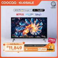 【NEW】COOCAA 40 Inch QLED TV Dolby Audio Eye Care Screen Cast Find My Remote(40X75)w/ wall bracket