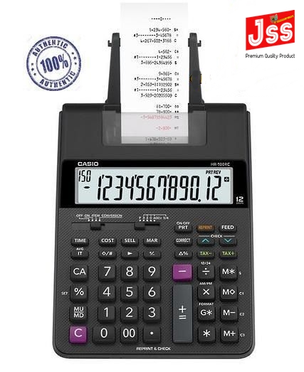 CASIO Printing Calculator Adding Machine HR-100RC Compact Type / electric calculator with receip