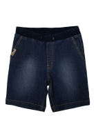 Grizzly Boys Denim Short with Ribbing and Welt Pocket