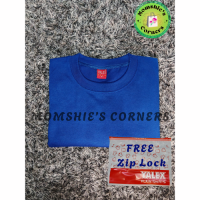 YALEX Original Round Neck T-Shirt in Blue Shades with Free Ziplock