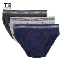 99.9 3-in-1 Mens Classic Cotton Briefs Garterized [8880]
