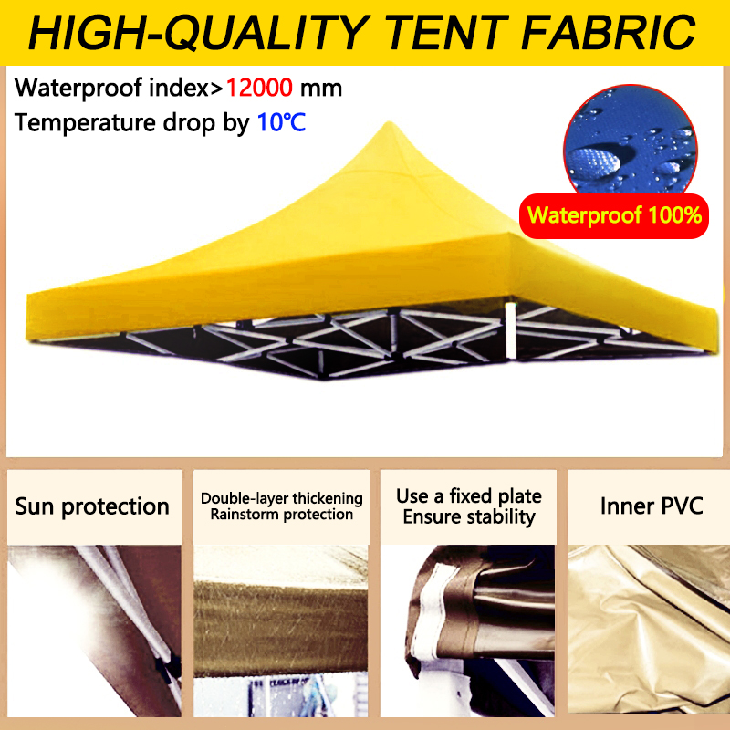 DUBOR Heavy Duy Tent 2x2 2x3 3x3 3x4.5 3x6m Foldable Retractable Tent water proof Outdoor Tent Canopy Outdoor Garden Tent Advertising Tent Canopy Roofing Gazebo Outdoor Tent