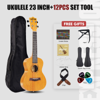 Rixton 21 Inch Ukulele Soprano Basswood for Kids Gifts with 4 Strings Ukulele