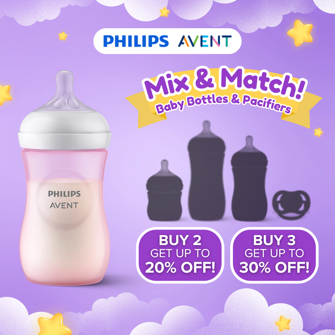Philips AVENT 9oz Natural Response Baby Bottle Pink