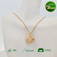 18K heart Pawnable Gold Chain with Pendant