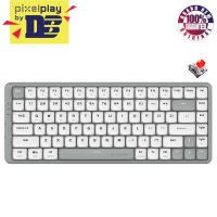 E-Yooso Z-84 Tri-Mode 84-Keys Mechanical Keyboard White/Grey (Red Switch)