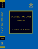 Conflict of Laws 2026 Edition (Paper Bound) By Galahad Pe Benito