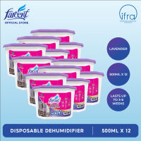 Farcent Disposable Dehumidifier - Lavender Set of 12 (500ml each)