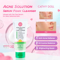 Cathy Doll Aura Whitening Serum Foam Cleanser and Acne Solution Serum Foam Cleanser 100ml
