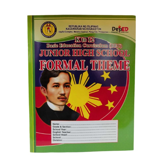 Formal Theme Highschool and Elementary and Sulating pangwakas elementarya sold per 1pad