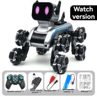 Childrens Robot Toy Car Electric Remote Control Toy Dog Intelligent Machine Dog Eight Wheeled Stunt Mechanical Dog Toy