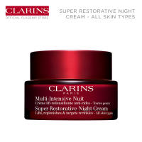 Clarins Super Restorative Night Cream - Anti-Aging Night Moisturizer for Menopausal Skin
