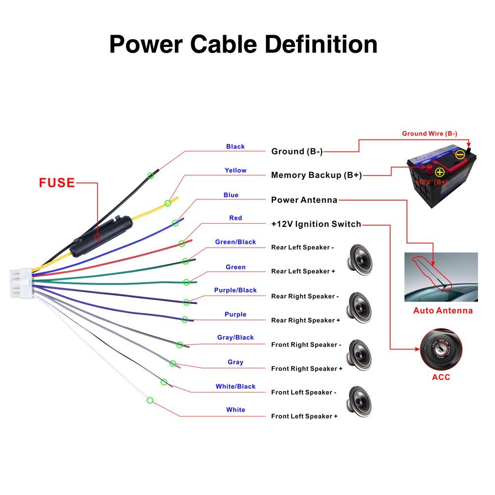 Car Radio Bluetooth Stereo 1Din 1 Din Car Radio USB Bluetooth Audio In