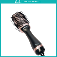Amstar 1200W Heated Volumizing Brush | Travel Hot Air Blower | Non-Rotating Styling Tool