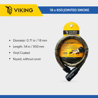 Viking Heavy Duty Steel Cable Lock for Bicycle / Bike Motorcycle Door (Braided Jointed Keyless / Combination Keyed) - Secure Anti Theft High Security Weatherproof
