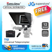 Desview / Bestview T12 12″ Universal Teleprompter with Horizontal / Vertical Shooting Bluetooth Remote Control and Mobile App Support for Smartphone Tablet DSLR Camera Portable for Youtube Interview Studio | JG Superstore