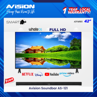 Avision 42 Inch Smart Android FHD LED TV 42FA80G with SB-121 2.1 Soundbar Speaker
