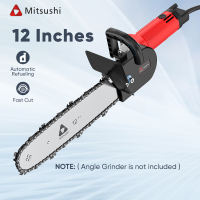 Fyseus by Mitsushi MZHQ115 12 Angle Grinder Chainsaw Adapter Electric Chainsaw ConverterCutting Machine Attachment Power Tool Kit