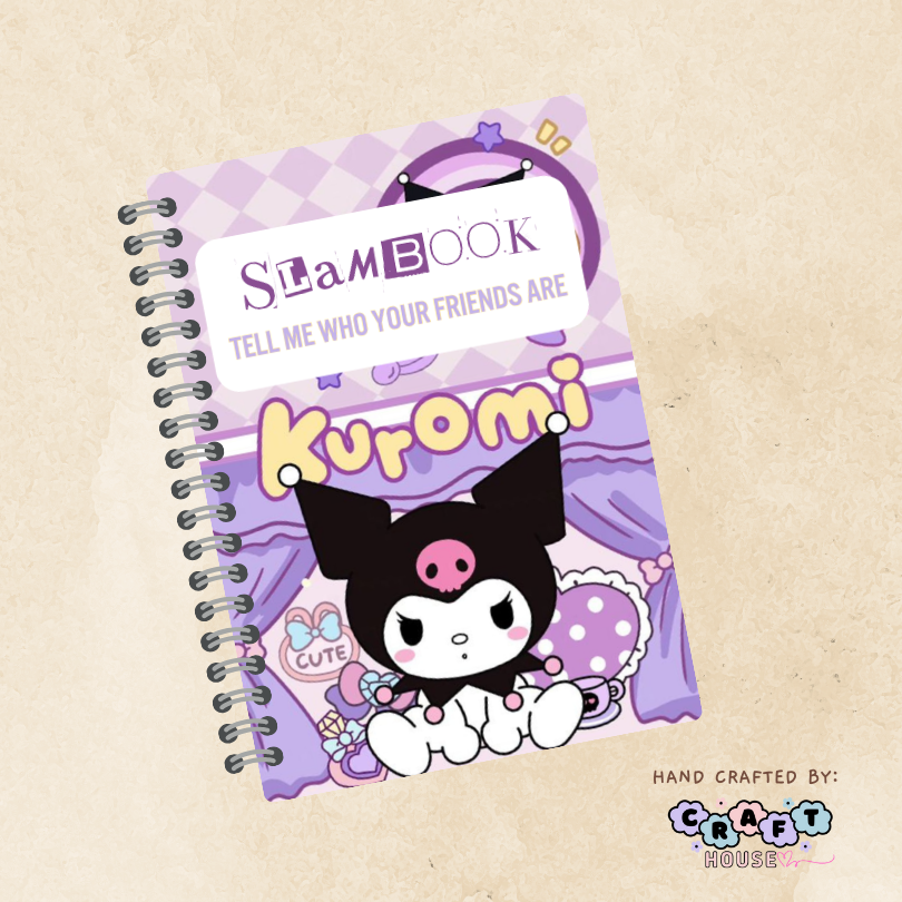 kuromi Sanrio Slam book Autograph Notebook for friendship