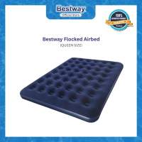 Bestway Flocked Air Bed (Queen size Dark Blue Color)