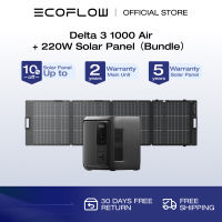 EcoFlow DELTA 3 1000 Air Portable Power Station 960Wh LiFePO4 Battery Fast Charging Use as a Solar Generator for Home Backup Power Camping & RVs