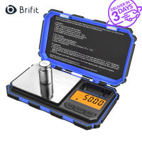 Brifit 200g/0.01g Pocket Scale with 50g Calibration Weight Digital Mini Scale Precision Electronic Scale with Tare and PCS Function LCD Backlit Portable Food Scale for Cooking Jewelry（7 Colors Available）