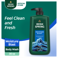 Irish Spring Moisture Blast Face & Body Wash - 24-Hour Freshness 30oz (885ml)