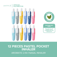 Pastel 2-in-1 Pocket Inhaler (x12) (1.5ml each) [Menthol Vapors Relieves Nasal Congestion Headache Dizziness]