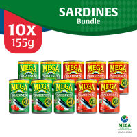 Mega Sardines Tomato Sauce and Tomato Sauce with Chili by 10s