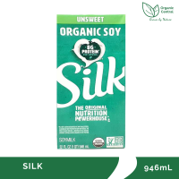 Silk Unsweetened Organic Soymilk (New Packaging) 946mL