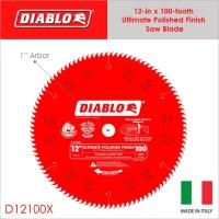 Freud Diablo 12-inch x 100-tooth 1-in Arbor Ultimate Polished Finish Saw Blade - D12100X