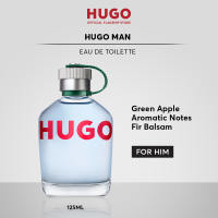 HUGO Man Eau De Toilette For Men 125ml - Green Apple Aromatic Notes Fir Balsam - Aromatic Fruity EDT Perfume | by HUGO BOSS Fragrances - EDT For Men | Fragrance for Men