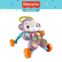 Fisher-Price Learn With Me Purple Monkey Walker Baby Activity Toy With Music & Lights