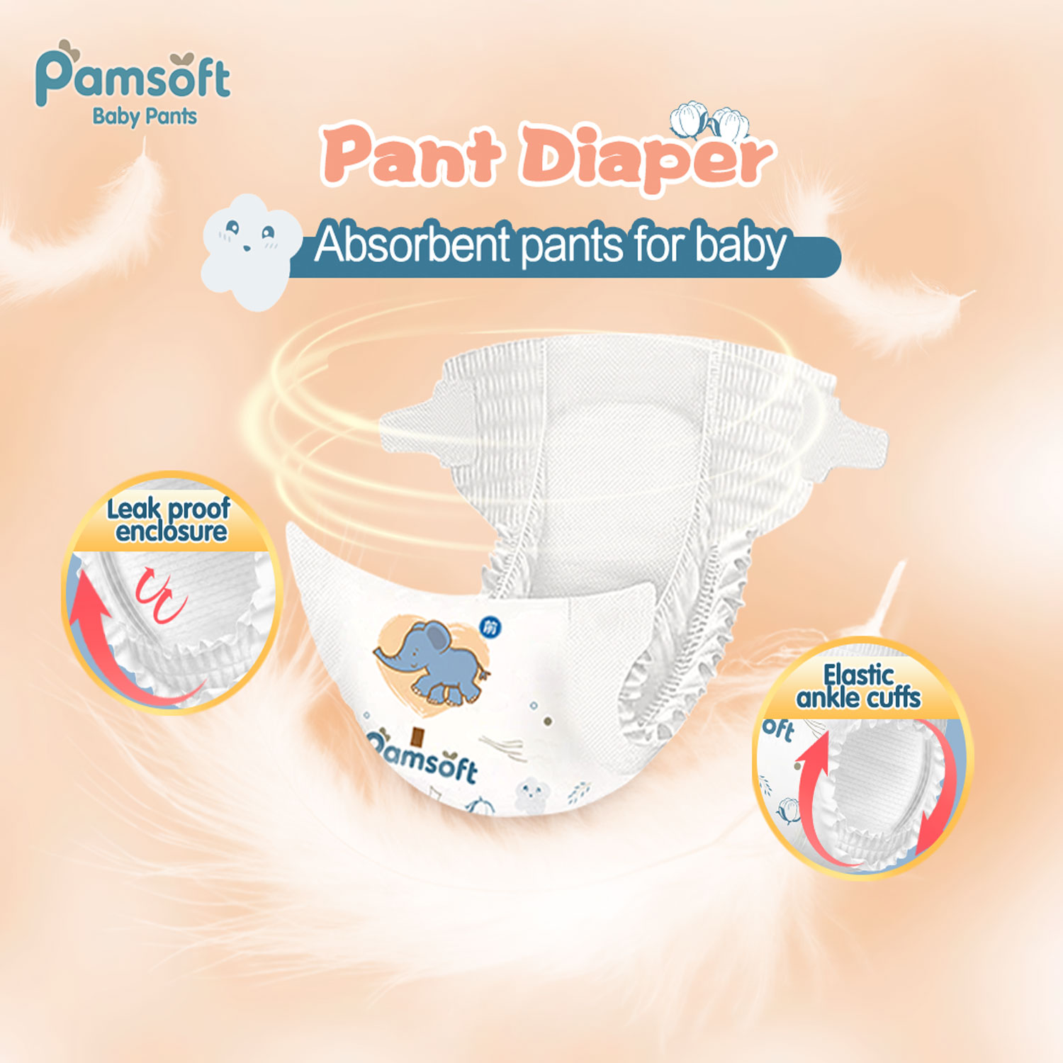 【BUY 1 TAKE 1】PAMSOFT Pants Pull-ups Tapes Diaper S-XXL PS011
