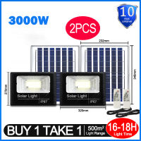 SAMSUNG Solar light led outdoor lighting IP68 waterproof with solar panel heavy duty Flood lamp with remote control
