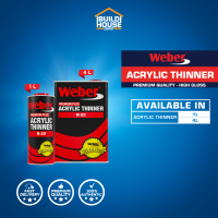 WEBER Premium High Gloss Acrylic Thinner - 1L | 4L
