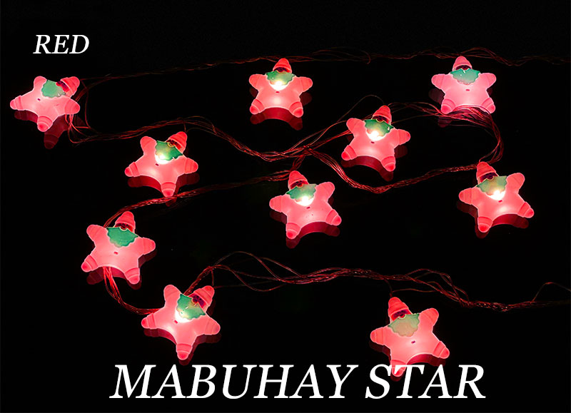 MABUHAY STAR Christmas Lights 30L LED Music Santa Claus Shape String Christmas Lights Santa Claus Decoration Light