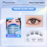 MLEN DIARY Softer DIY 3D Baby Manga Natural False Eyelashes Cluster D Curl Reusable 9-12MM Lashes