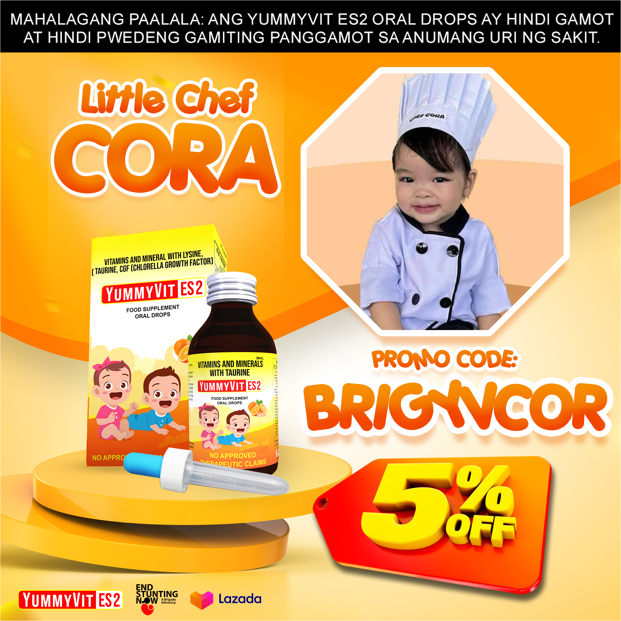 YummyVit (Little Chef Cora 5% Discount)